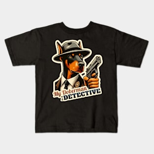 Detective Doberman Kids T-Shirt